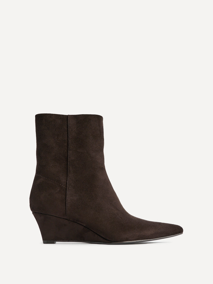 Gallery Brown Faux Suede Ankle Boots