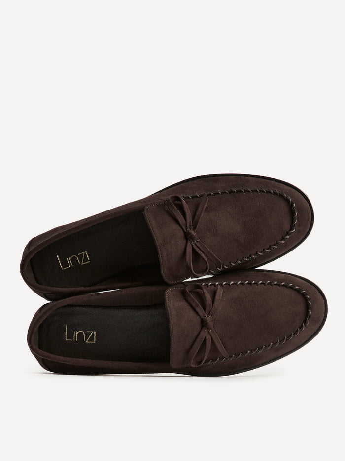 Truly Brown Faux Suede Loafers