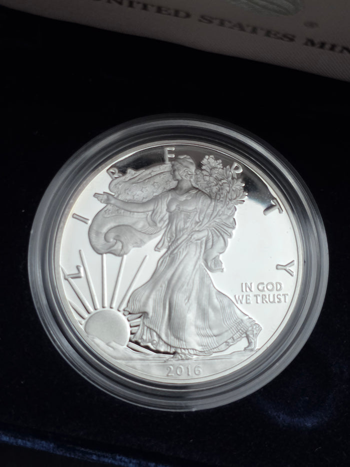 2016 SAE Proof Silver American Eagle $1 New in Box