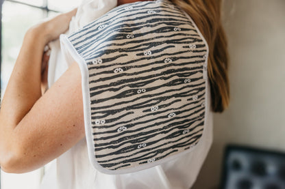 3 Pack Premium Burp Cloths - Bones