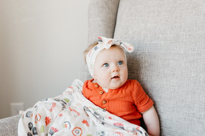 Knit Headband Bow - Baja