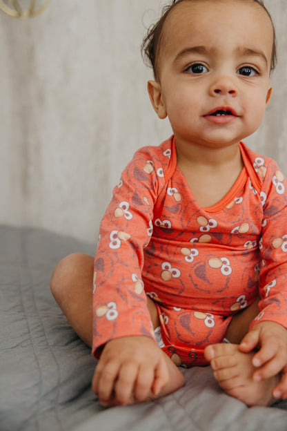 Long Sleeve Bodysuit - Elmo