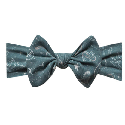 Knit Headband Bow - Hogwarts