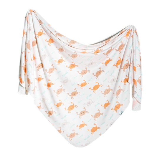 Knit Swaddle Blanket - Tide