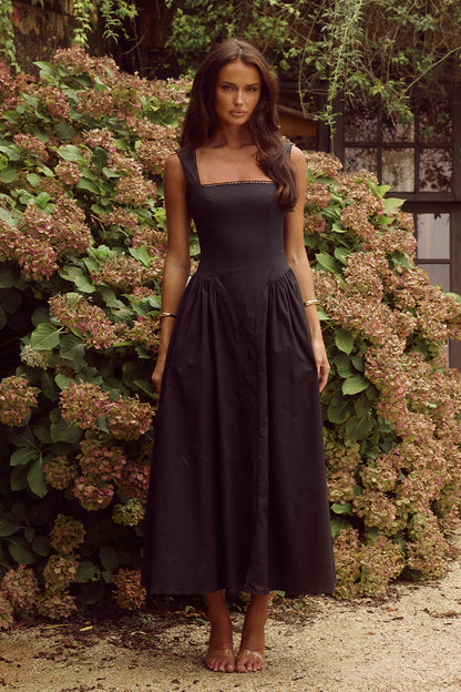 Lani Midi Dress - Black