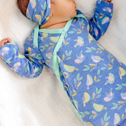 Newborn Knotted Gown - Birdie