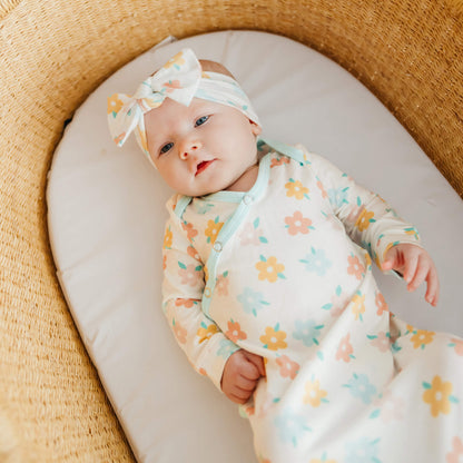 Newborn Knotted Gown - Daisy