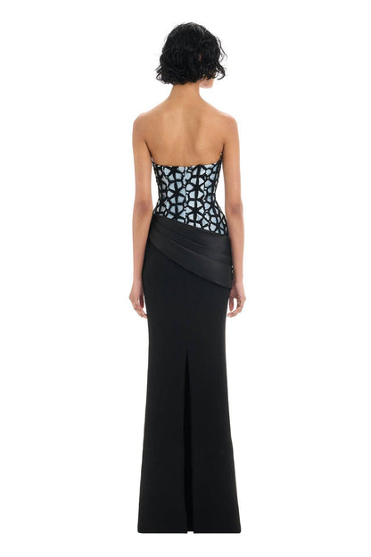 Sidonia Gown - Black/Blue