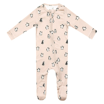 Zip-Up Footie Pajama - Penguins