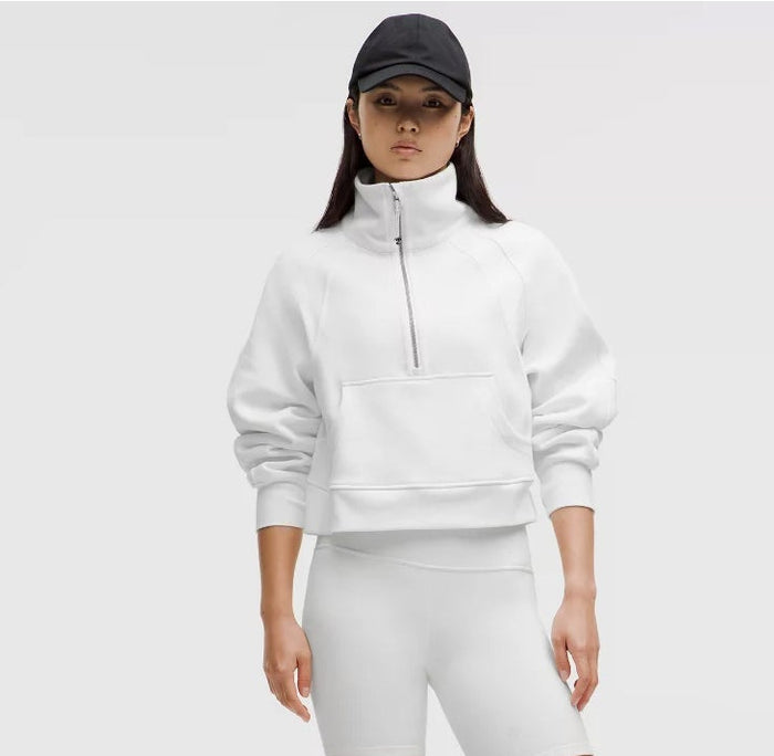 Alpha Chi Omega lululemon Scuba Oversized FUNNEL-Neck Half Zip - Letters
