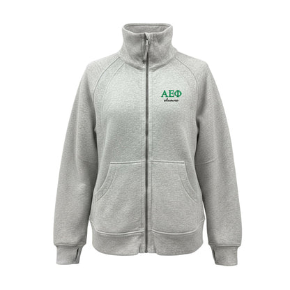 Alpha Epsilon Phi ALUMNA lululemon long Scuba Oversized Funnel - Full-Zip