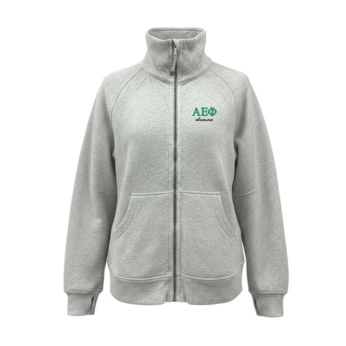 Alpha Epsilon Phi ALUMNA lululemon long Scuba Oversized Funnel - Full-Zip