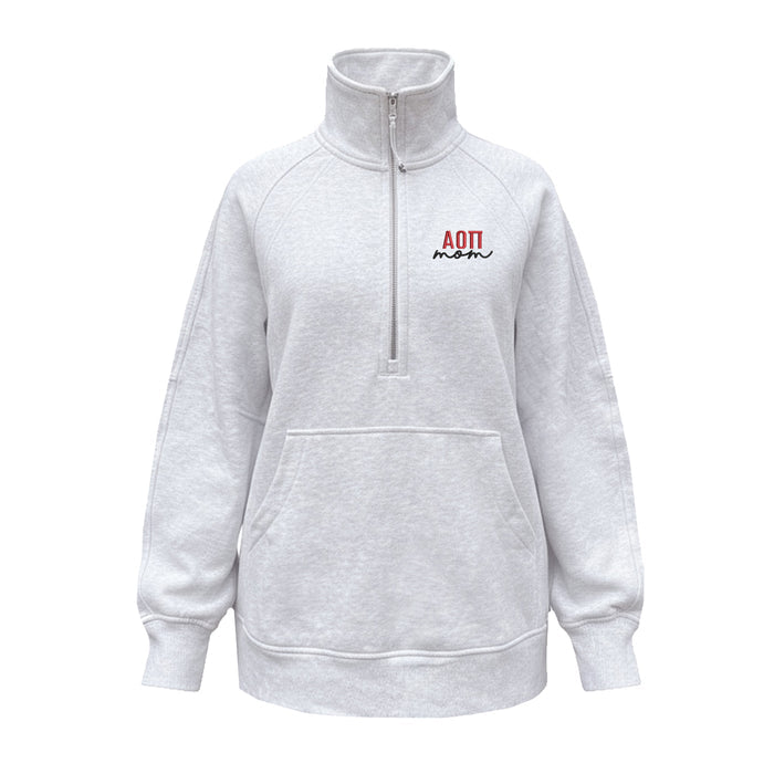 Alpha Omicron Pi MOM lululemon Scuba Oversized Funnel-Neck Half Zip Long