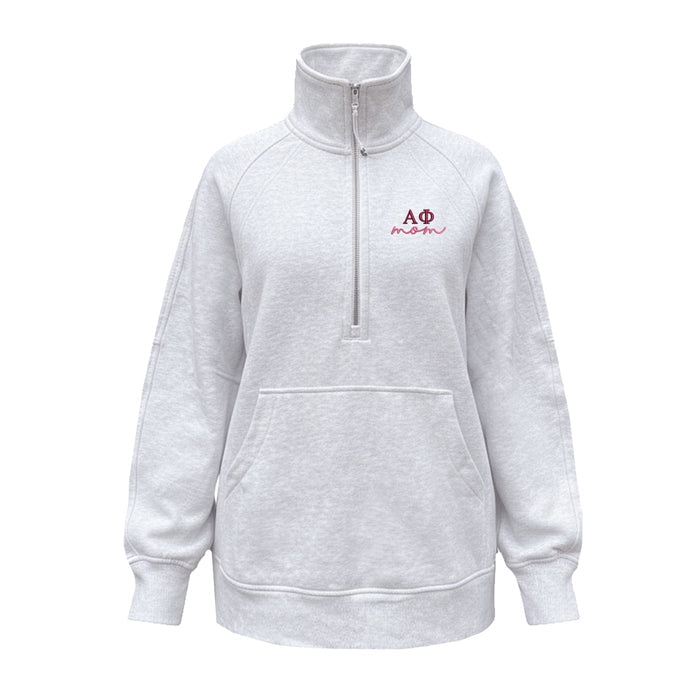 Alpha Phi MOM lululemon Scuba Oversized Funnel-Neck Half Zip Long