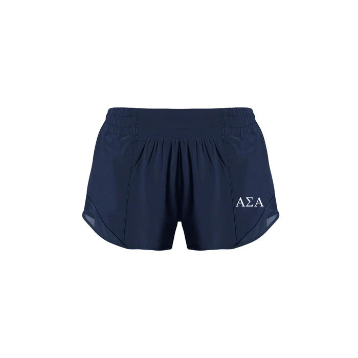 Alpha Sigma Alpha lululemon Hotty Hot High-Rise Lined Short 2.5" - Navy