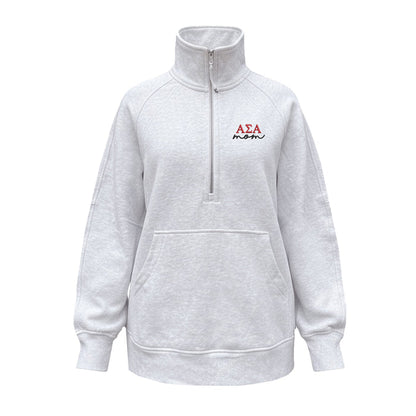 Alpha Sigma Alpha MOM lululemon Scuba Oversized Funnel-Neck Half Zip Long