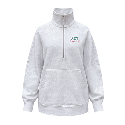 Alpha Sigma Tau MOM lululemon Scuba Oversized Funnel-Neck Half Zip Long