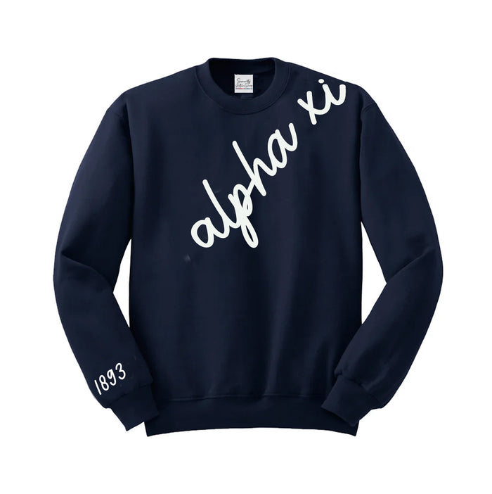 Alpha Xi Delta 1893 Avenue Crewneck