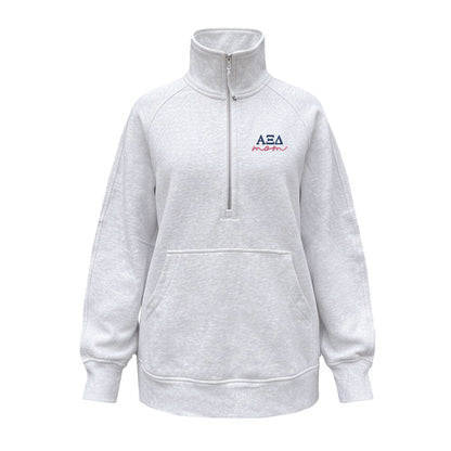 Alpha Xi Delta MOM lululemon Scuba Oversized Funnel-Neck Half Zip Long