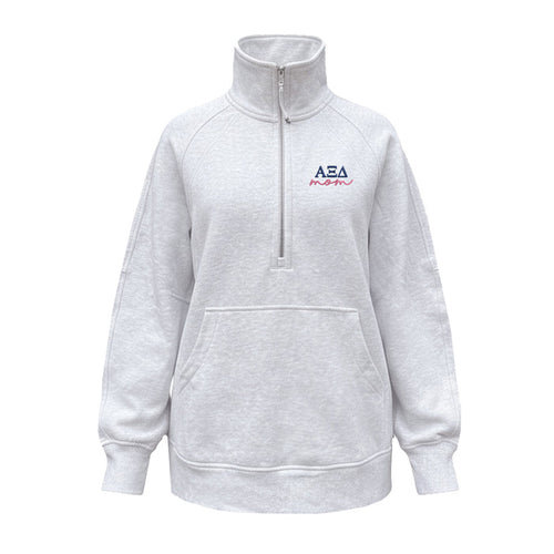 Alpha Xi Delta MOM lululemon Scuba Oversized Funnel-Neck Half Zip Long