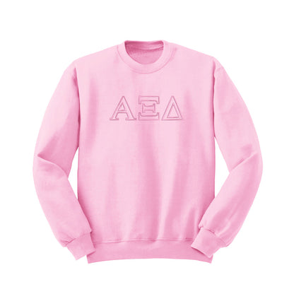 Alpha Xi Delta Outline Monochromatic Crewneck