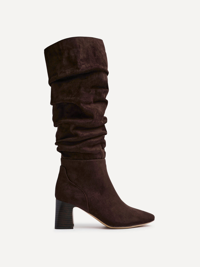 Alpine Brown Long Heeled Boots