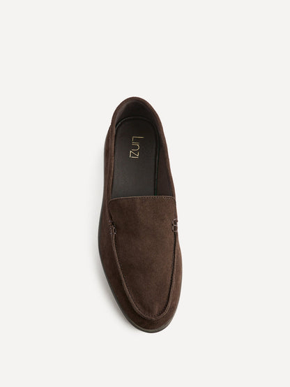 Apparel Brown Suede Leather Loafers
