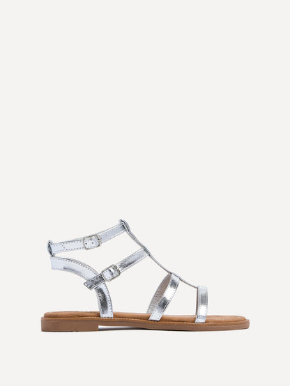 Belinda Silver Gladiator Sandals
