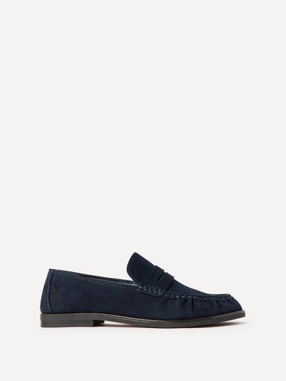 Belmont Navy Suede Loafers