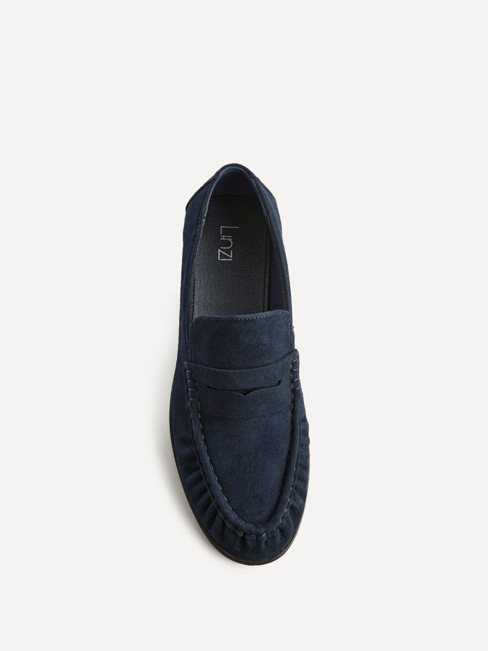Belmont Navy Suede Loafers