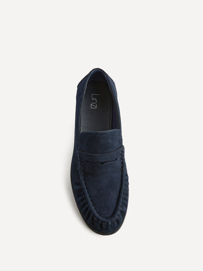 Belmont Navy Suede Loafers