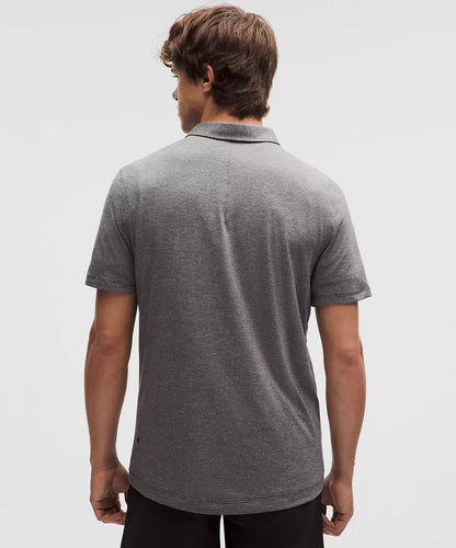 Beta Theta Pi lululemon Evolution Short-Sleeve Polo - Heathered Black