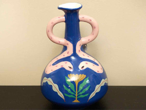 Ceramic Snake Vase