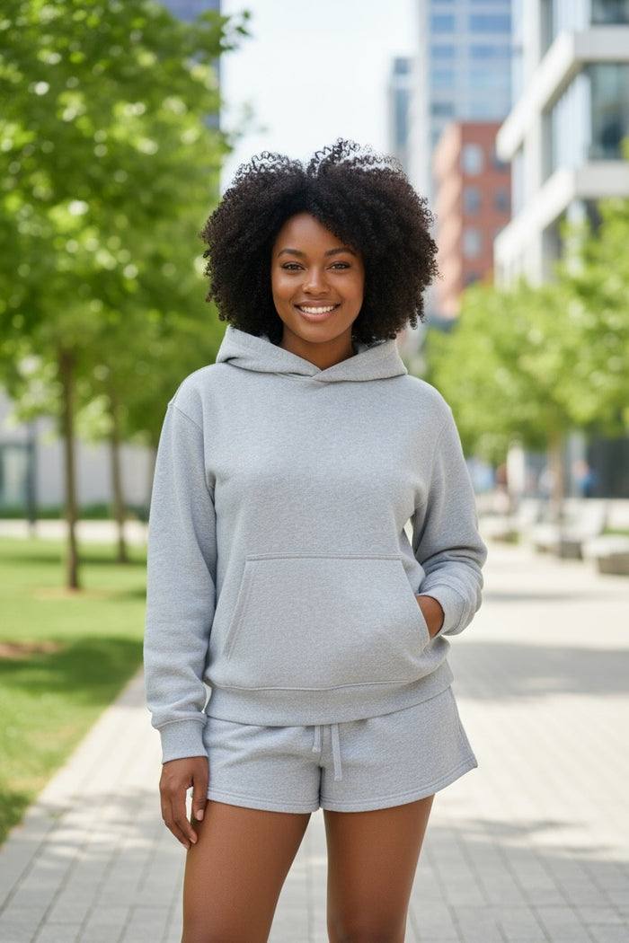 Chi Omega Fave Fit Hoodie & Shorts Set - Wordmark