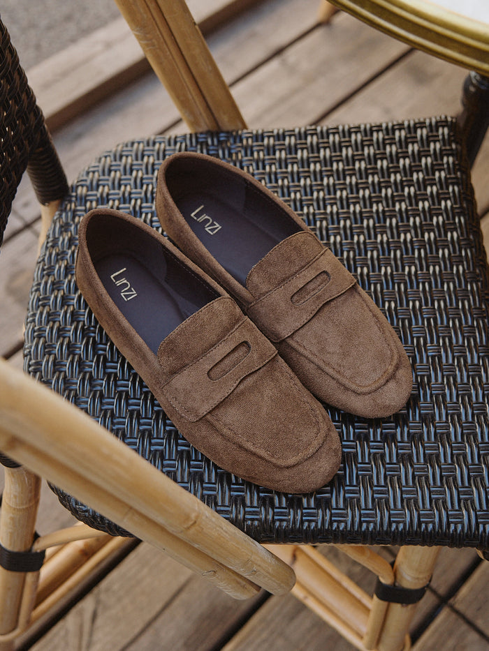 Clarify Brown Square Toe Loafers