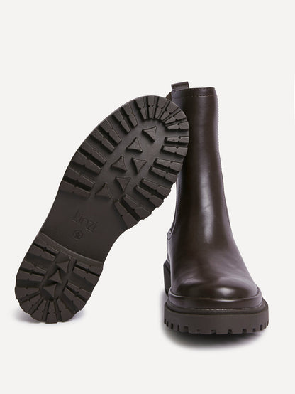 Command Brown Chunky Chelsea Boots