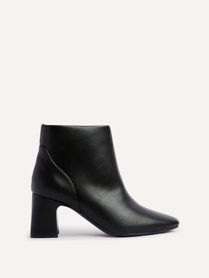 Cove Black Heeled Ankle Boots