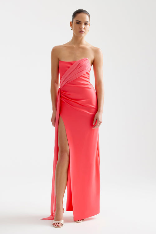 Aura Dress - Cranberry