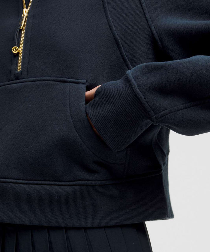 Delta Phi Lambda lululemon Scuba Oversized Funnel-Neck Half Zip - True Navy
