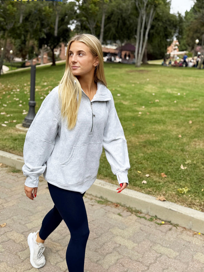 Delta Phi Lambda lululemon Scuba Oversized Funnel-Neck Half Zip Long
