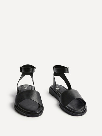 Denia Wide Fit Black Sandals