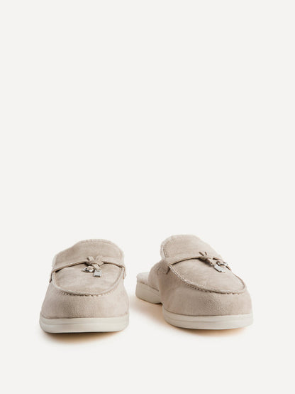 Dover Mocha Faux Fur Mule loafers