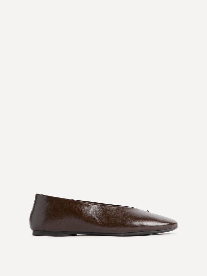 Ease Brown Ballet Pumps