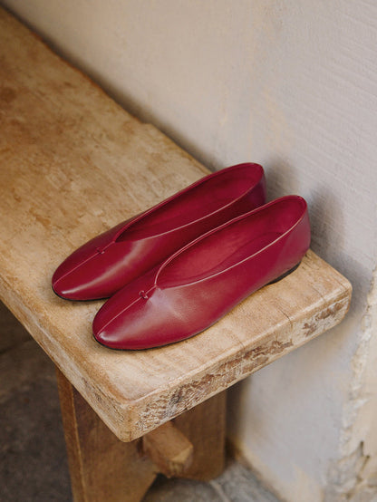 Ease Red Ballet Pumps