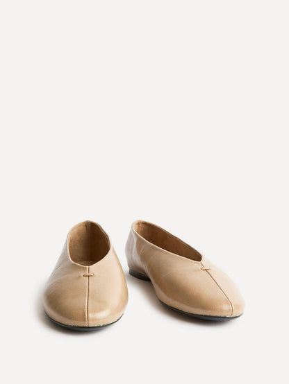Ease Taupe Ballet Pumps