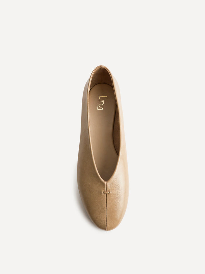 Ease Taupe Ballet Pumps