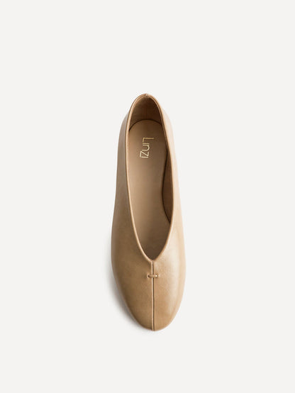 Ease Taupe Ballet Pumps