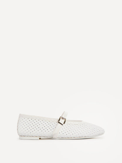 Elise Bridal Diamante Mesh Mary Jane Pumps