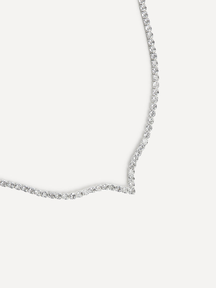 Evermore Silver Tennis Necklace