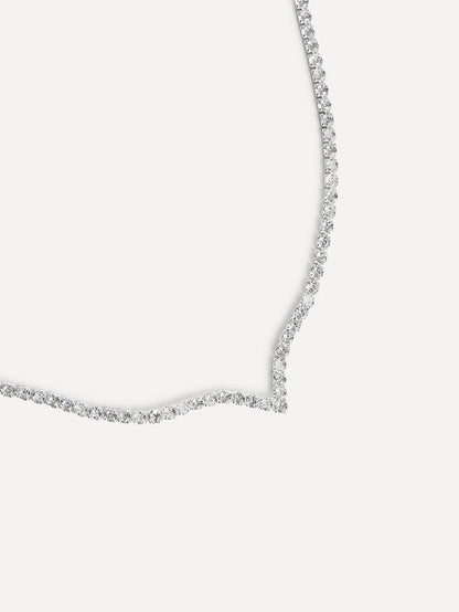 Evermore Silver Tennis Necklace